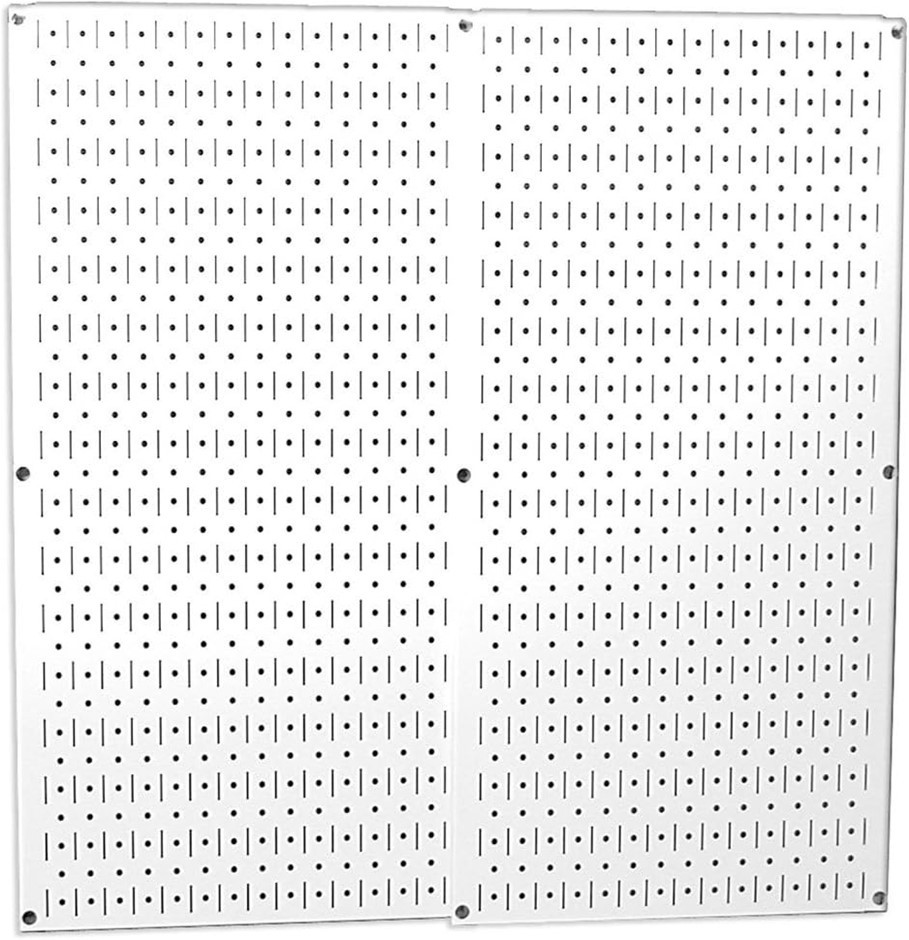 Wall Control 30-P-3232 W Metal Pegboard Pack - Two Pegboard Tool Boards Whi
