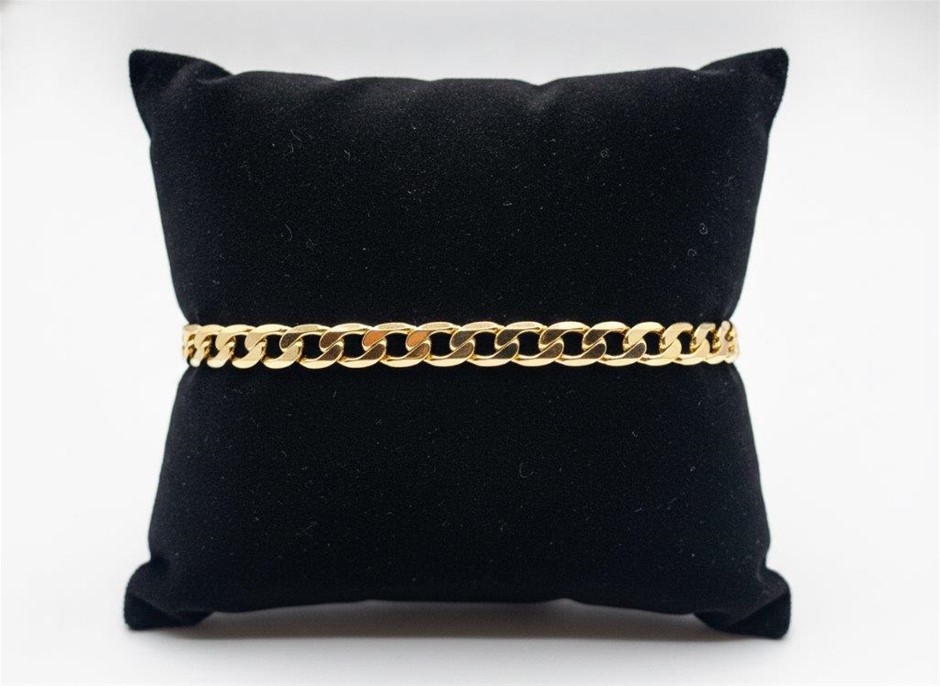 18KGold-filled/Italy Stamped Yellow Gold Filled Bracelet -17.5cm-Bonus