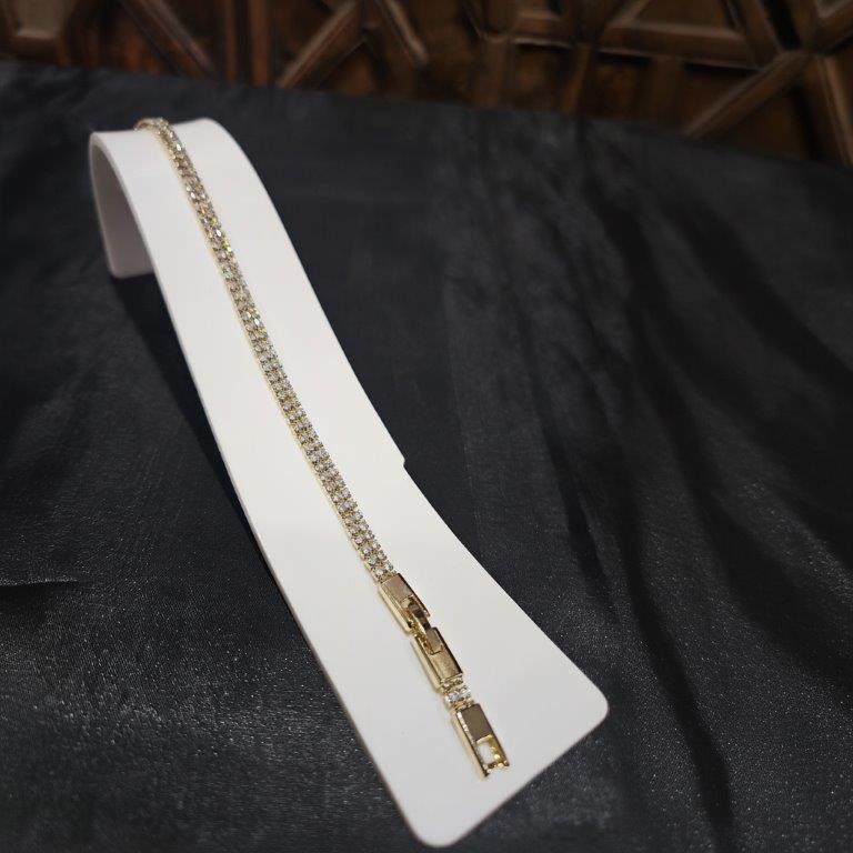 18K/Italy  Gold Filled Bracelet -(stamped 18K/Italy)-Warranty Quality-Bonus