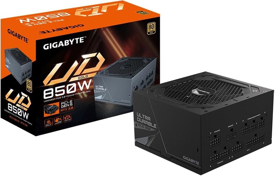 GIGABYTE UD850GM PG5 V2 Power Supply Unit - 850W, 80 Plus Gold, Support PCI