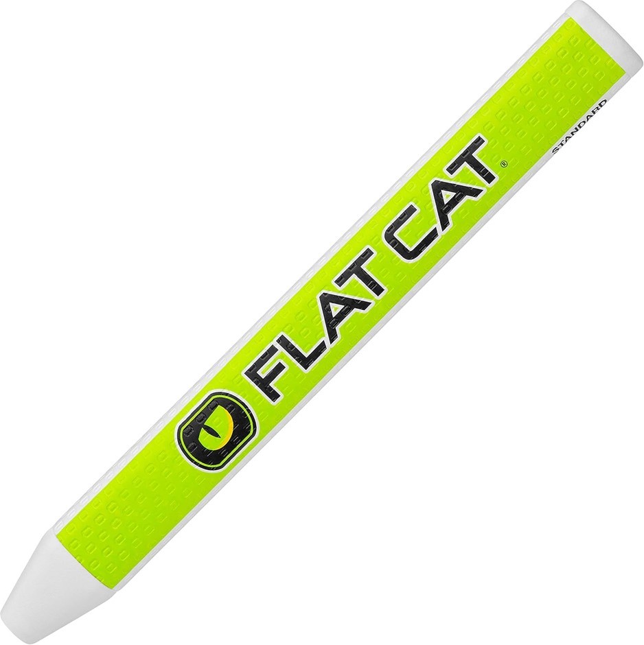 FLAT CAT - Standard Golf Putter Grip,Green/White.
