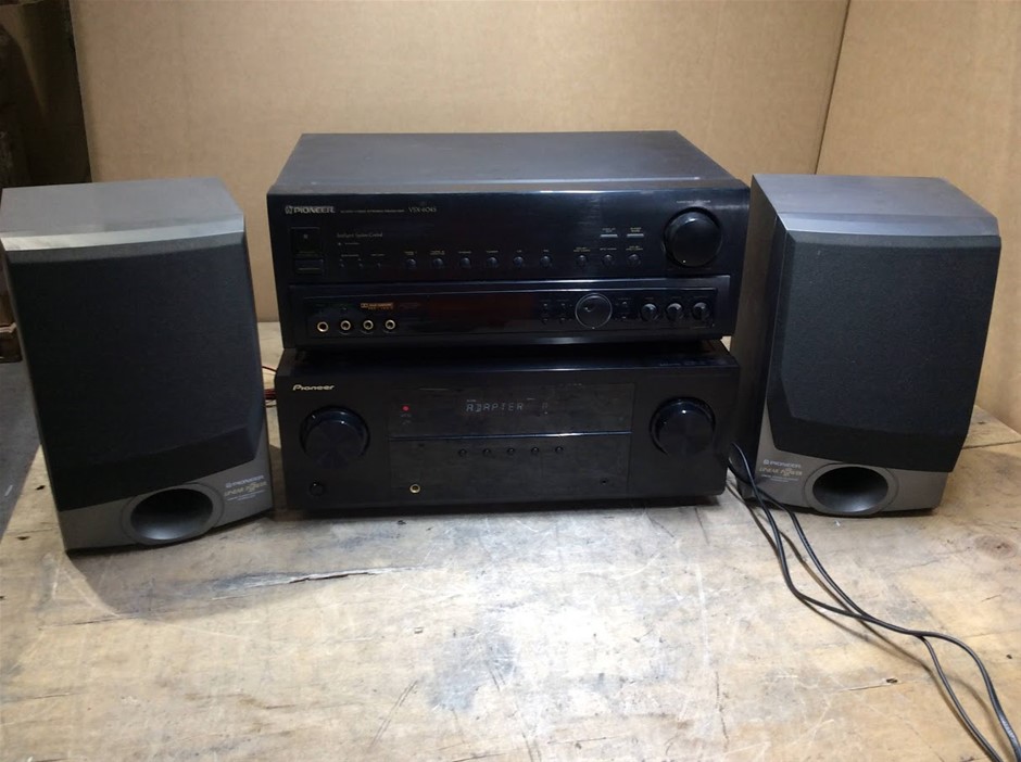 AV Receiver + Stereo Receiver +Bookshelf Speakers (Pair)