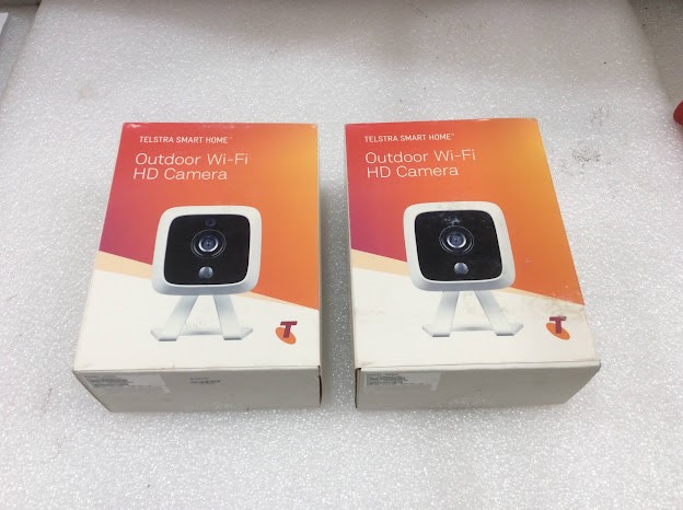 Telstra Smart Home OC830 Outdoor Wi-Fi HD Camera - New (Lot of 2)