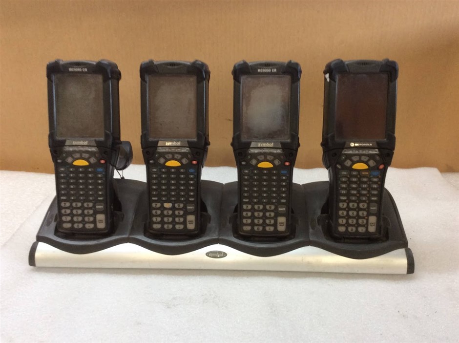 Motorola Symbol MC9090 Mobile Computer Barcode Scanner (Lot of 4)