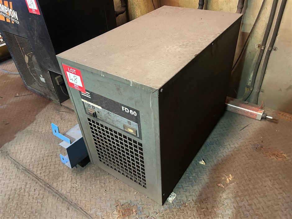 1999 Altas Copco FD60 Air Dryer with Air Line and Regulator