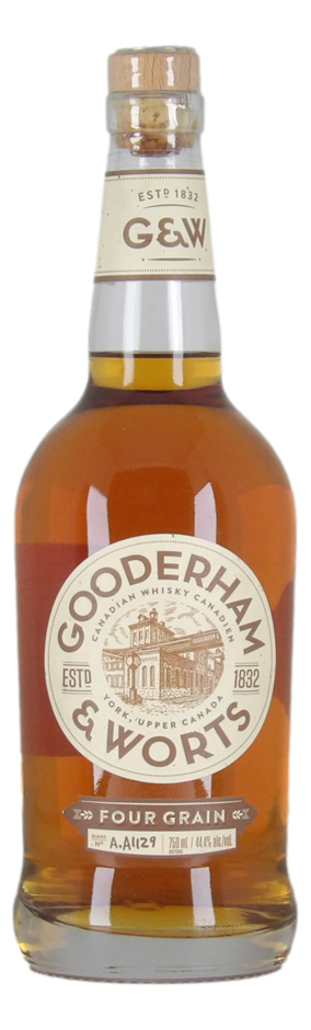 Gooderham & Worts Four Grain Whiskey (1x 750mL) Canada