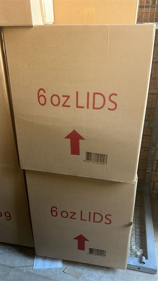 2x Boxes of 6 Oz Lid