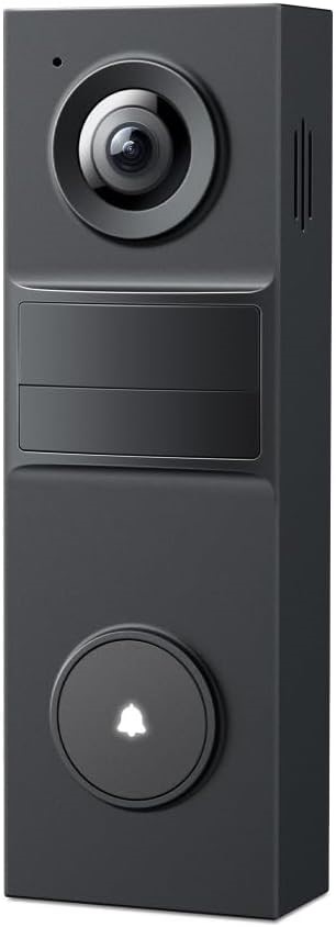 TP-LINK Tapo Smart Battery Video Doorbell, Home Security System, 2K, 160° F