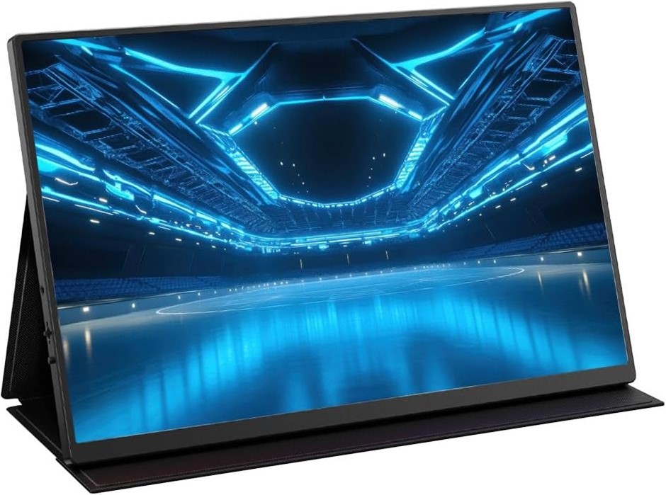 KOGAN 16" 2K WQXGA 120Hz USB-C Portable Gaming Monitor with Leather Case -