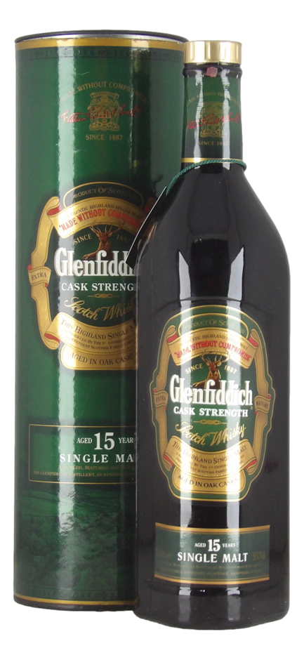 Glenfiddich Cask Strenght 15 Year Old Single Malt Scotch Whisky (1x 1L)