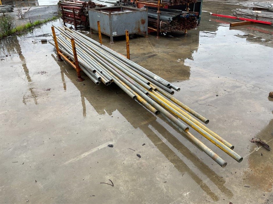 Stillage of Galvanised Pipes