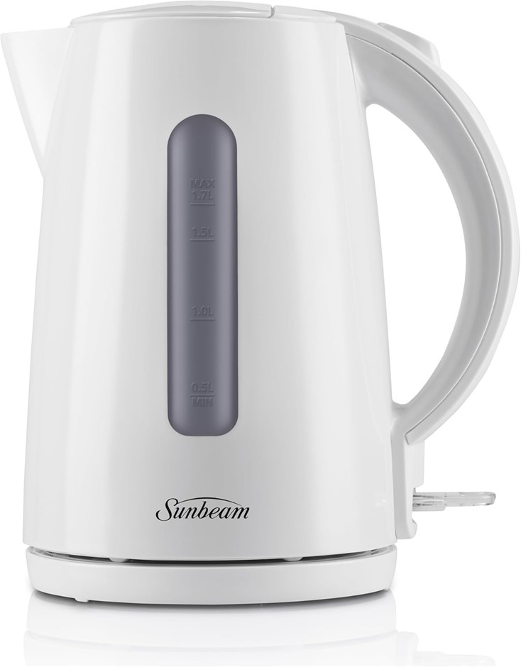 SUNBEAM Rise Up Kettle, 1.7L, White, Model No.: KEP0007WH. NB: Minor use, d