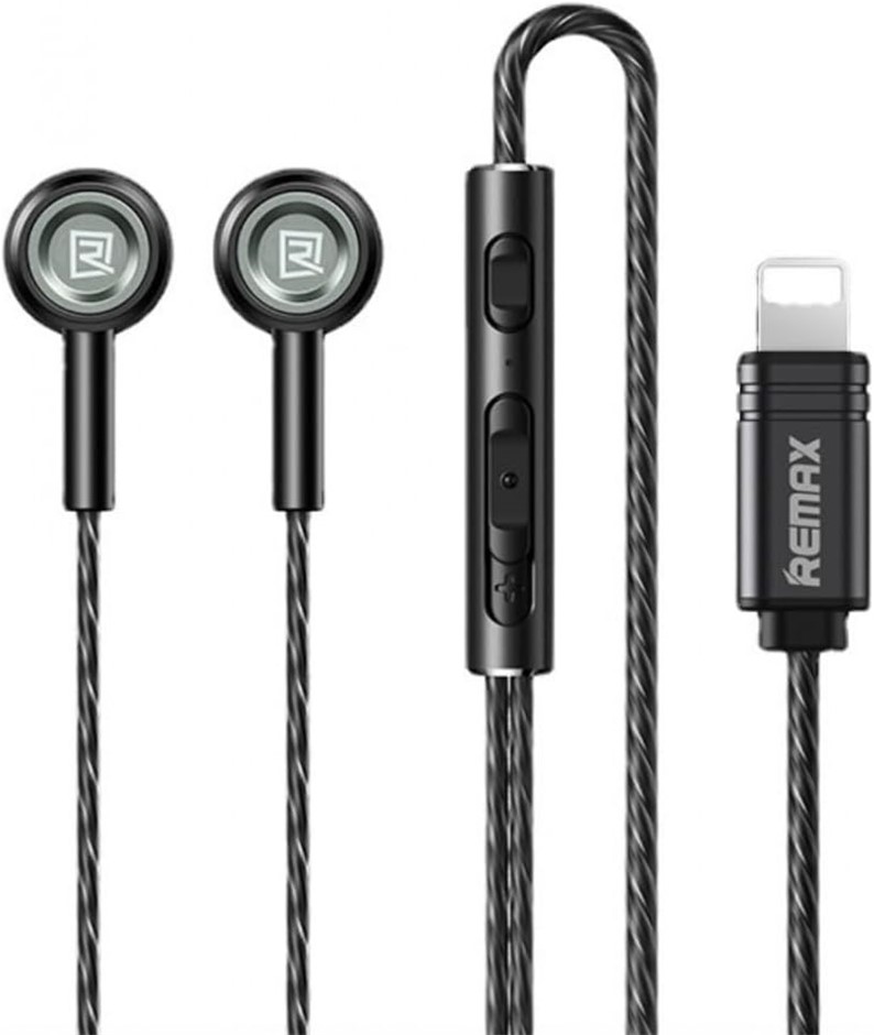 Remax RM-598i IPH Metal Wired Earphone for Music and Call, Tarnish