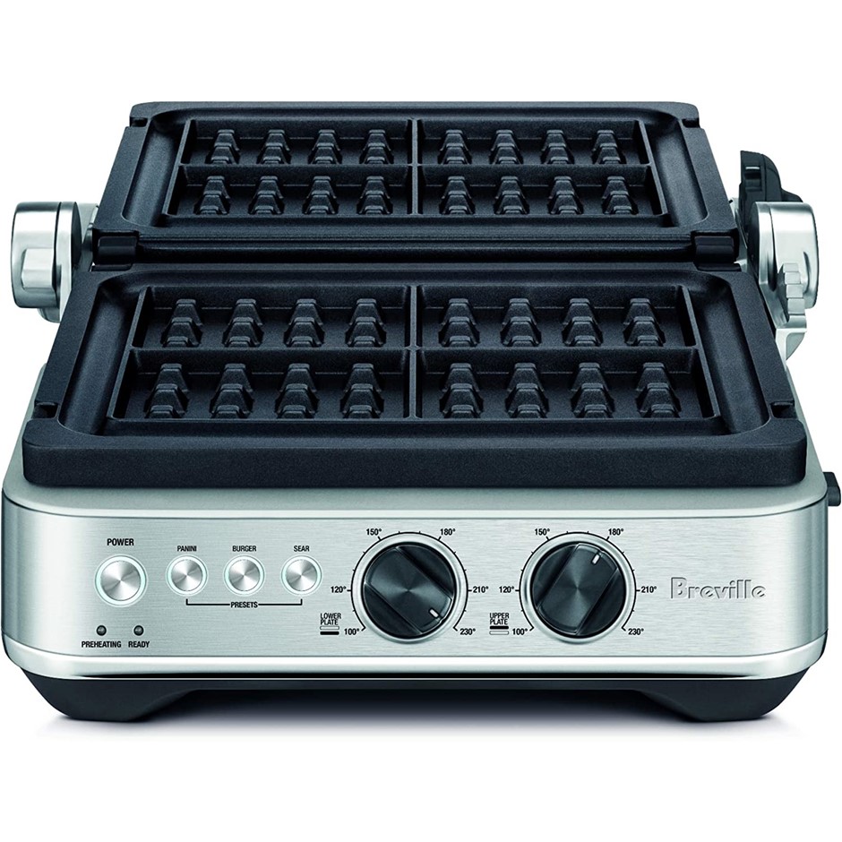 BREVILLE Sear and Press Counter Top Grill, 21.5 x 25.1 x 37.5cm, Ceramic Co