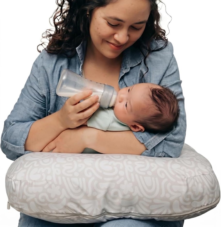 BOPPY Nursing Pillow Ergonomic Bottle & Breastfeeding Pillow with High, Fir