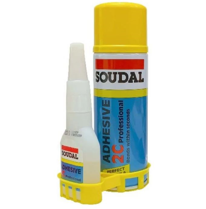 Soudal 2C Two Part Adhesive 50g with 200ml Activator Spray (135623)