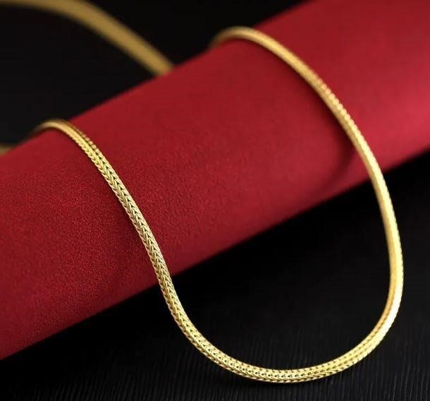 18k Italy Stamped Yellow Gold Filled  Chain-Quality Guarantee-50cm
