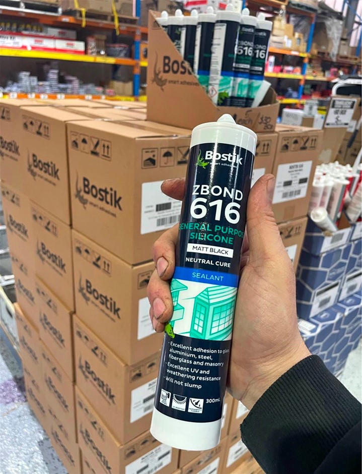 Pallet (800 Cartridges) of Bostik Black General Purpose Silicone