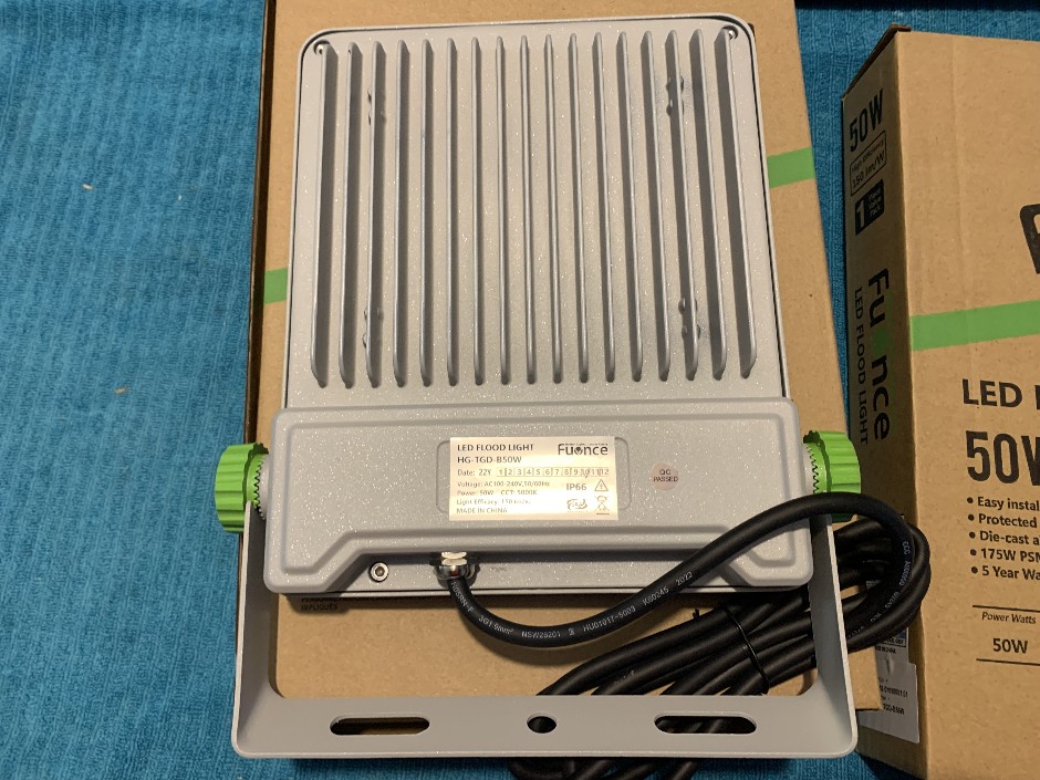 2 x Fuonce LED Flood Light, 50W (Unused)