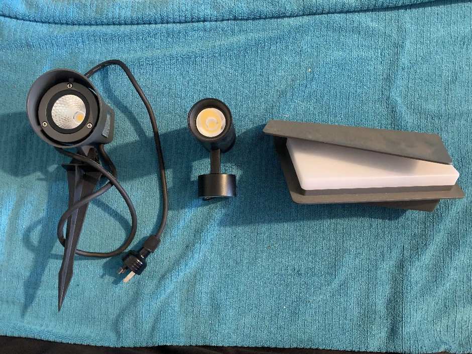 3 x Various LED Lights (Unused)