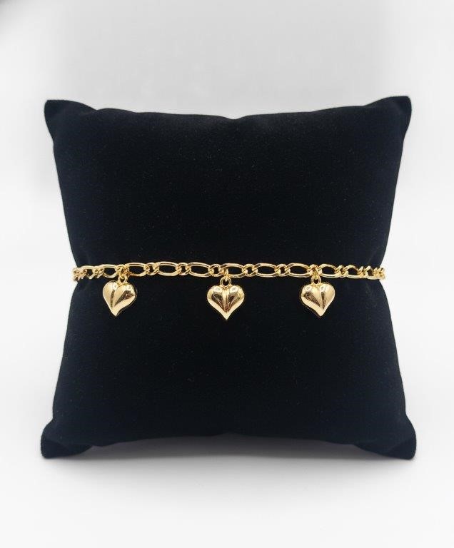 18K/Italy  Yellow Gold Filled bracelet(stamped)Warranty Quality-Bonus Gift