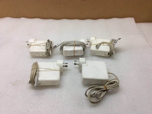 Apple MagSafe Mixed Model Power Adapters (Lot of 5)