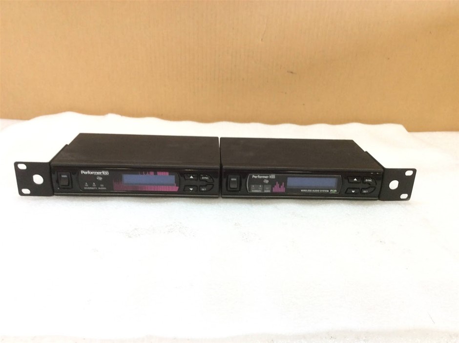 MIPRO Performer 100 and Performer 650 Wireless Audio Receiver (Lot Of 2)