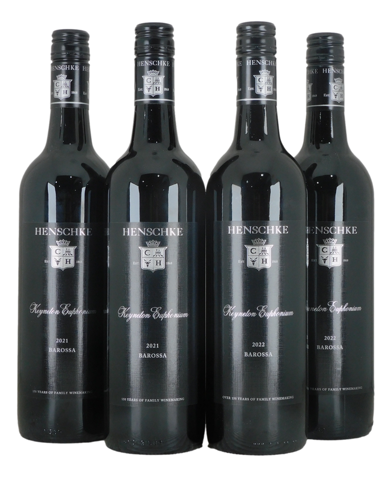 Henschke Keyneton Euphonium Shiraz 21/22 (4x 750mL), Barossa.