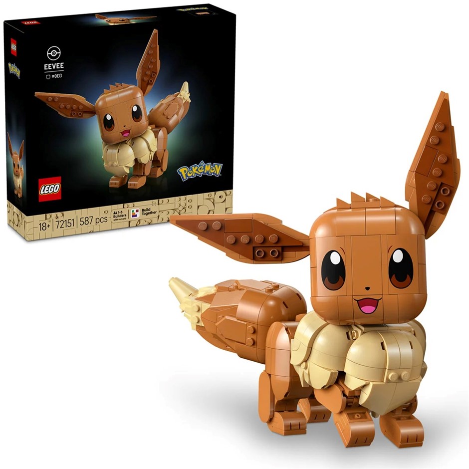 LEGO Pokemon Eevee, 72151. NB: Not in original packaging, some parts are as