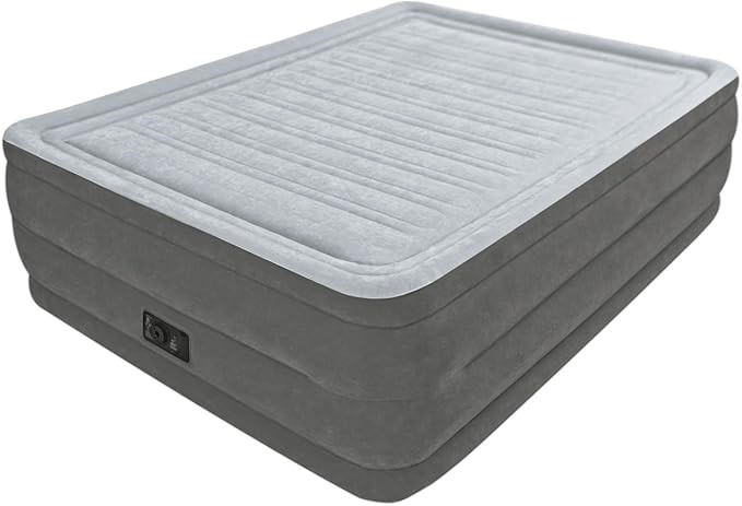 INTEX 64418NZ Queen Comfort-Plush Airbed with Fiber-Tech RP and Internal Pu