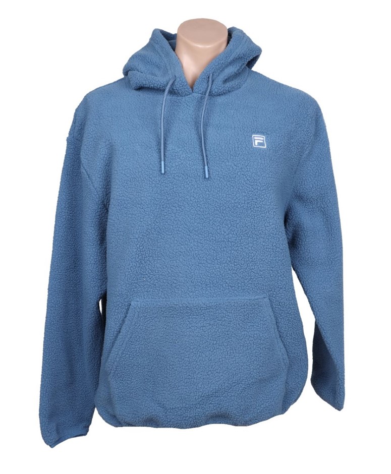 FILA Men's Carlo Sherpa Hoodie, Size 2XL, Coronet Blue (418), 241264. Buye