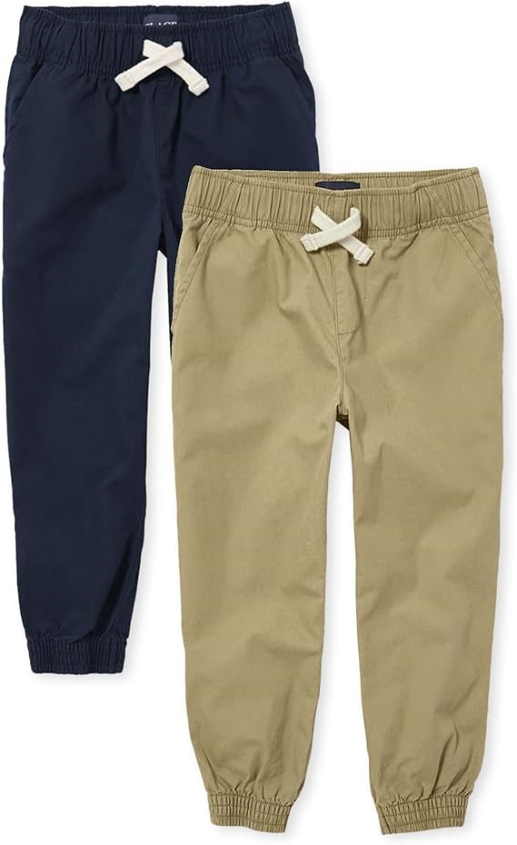 2pk x THE CHILDREN'S PLACE Boys Stretch Jogger Pants, Size 20, Tidal/Flax,