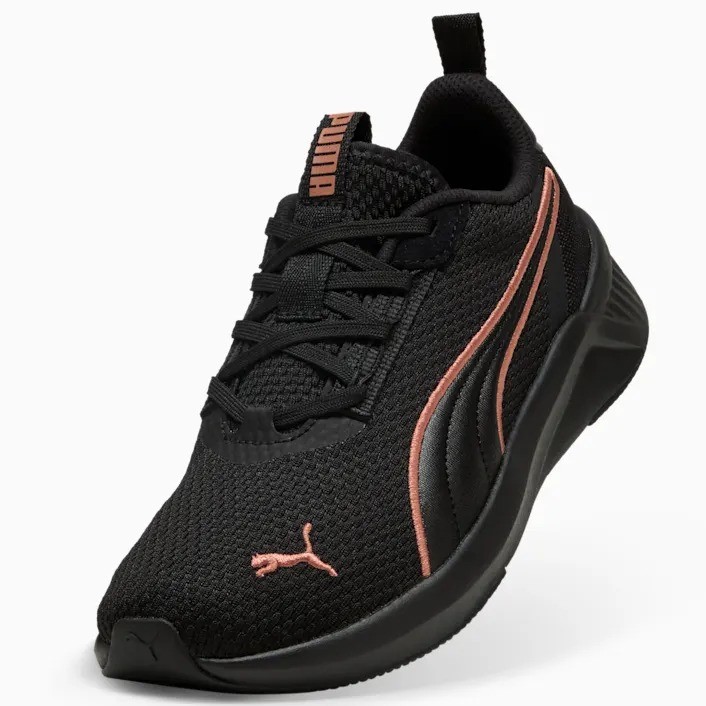 PUMA Women's Softride Harli Shoes, Size US6.5, Black/Copper Rose (18), 2137