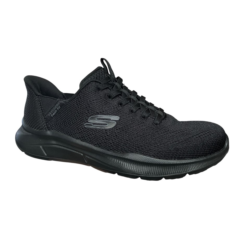 SKECHERS Men's Equalise Swift Fit Shoes, Size US9, Black (BBK), 255148CS. N
