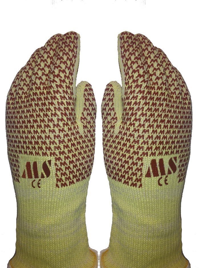 72 x Pairs Kevlar/Cotton Double Sided Nitrile Pattern Grip, Size M.