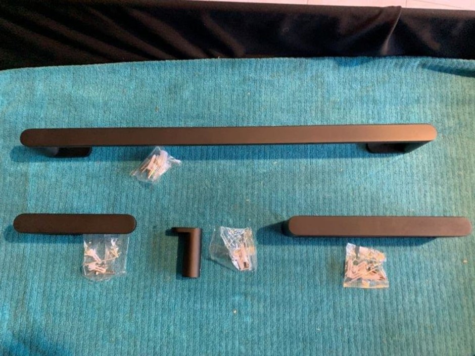 Multitude Matte Black Bathroom Accessories (Unused)