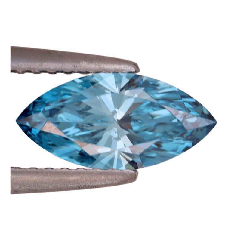 1.03 Carats Fancy Vivid Blue Lab Grown Diamond