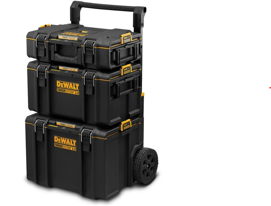 DeWALT TOUGHSYSTEM 2.0 3-in-1 Stackable Storage Tool Box System. NB: Minor