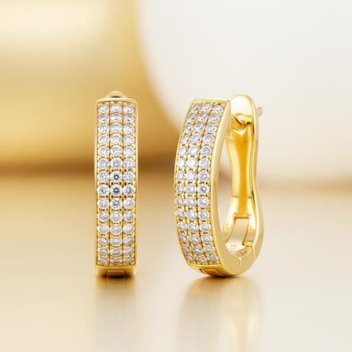 GRA Moissanite white Brilliant Cut 925 Sterling Silver Earrings-Bonus Gift