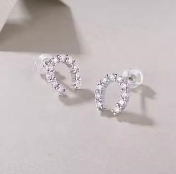 GRA Moissanite white Brilliant Cut 925 Sterling Silver Earrings-Bonus Gift