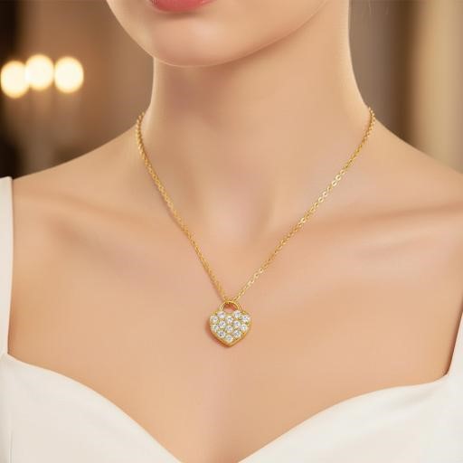 GRA Moissanite white Brilliant Cut 925 Sterling Silver Pendant-Bonus Gift