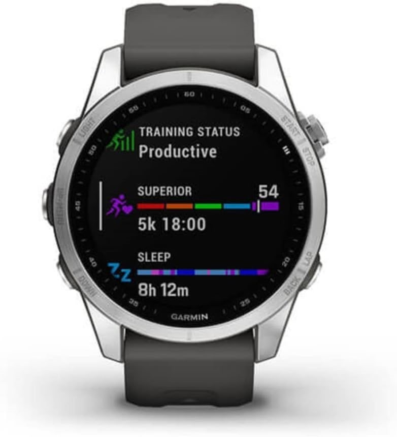 Garmin Fenix 7S, Smaller Sized Adventure smartwatch, Rugged Outdoor Watch w