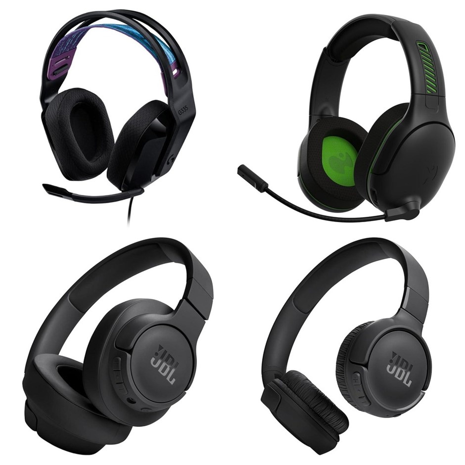 4 x Headsets. 1 x LOGITECH G335 Wired Gaming Headset Black. 1 x PDP Gaming