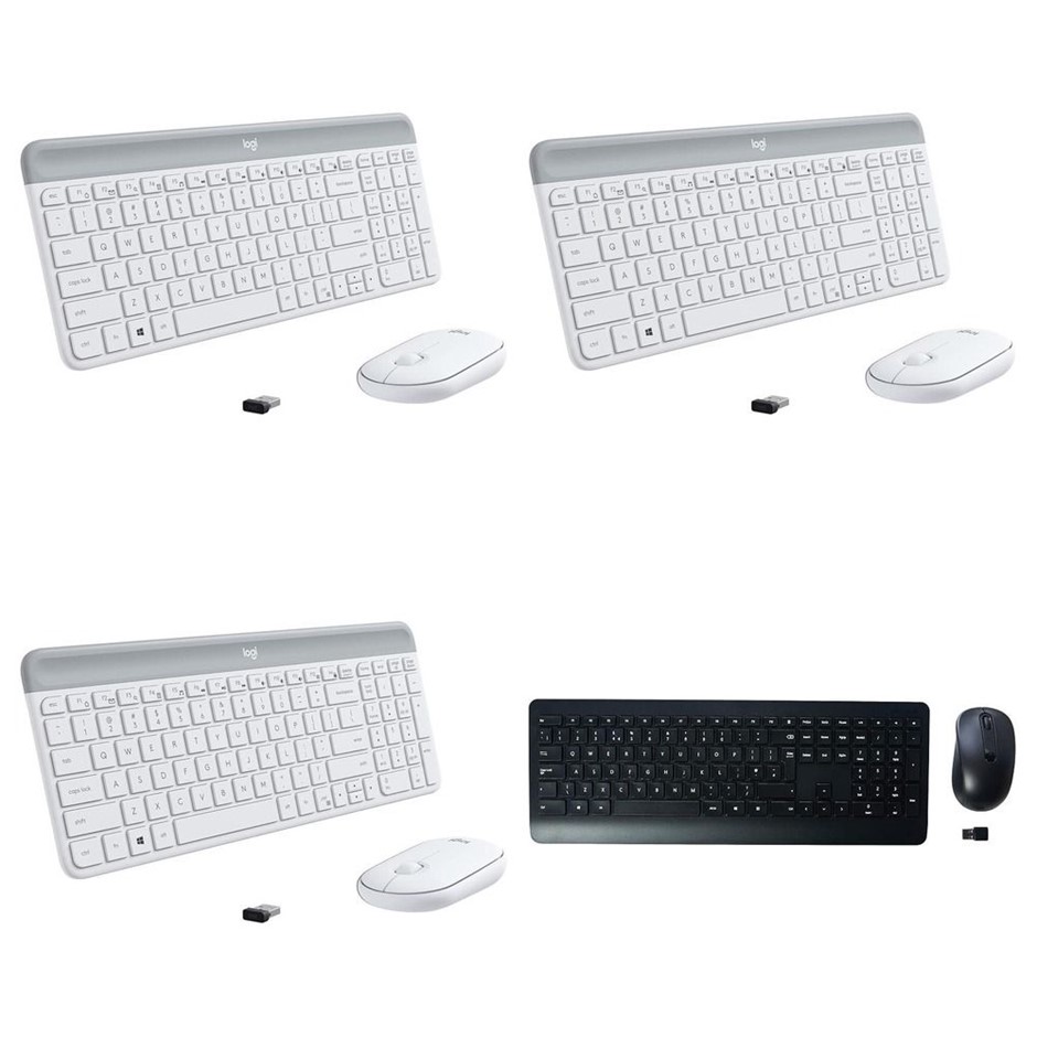 4 x Wireless Keyboard & Mouse Combo. 3 x LOGITECH MK470 Slim Wireless Keybo