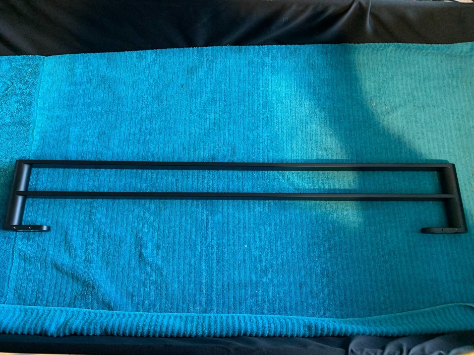 2 x Multitude Double Towel Rails, 800mm Long (Unused)
