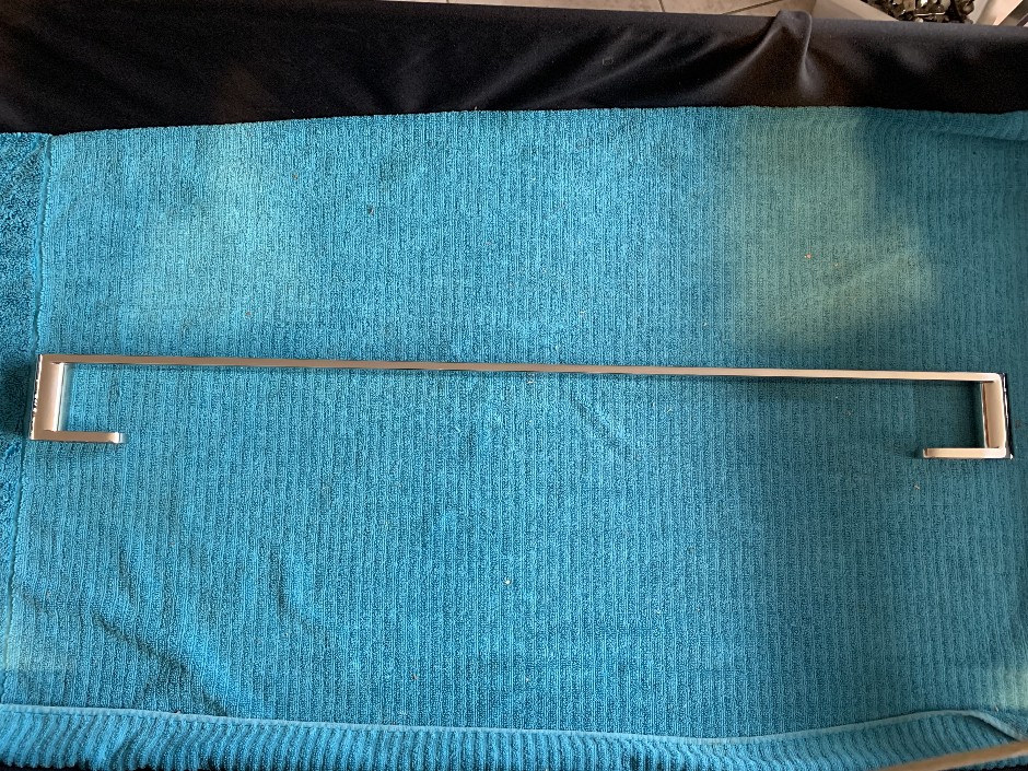 2 x Multitude Single Towel Rails, 800mm Long (Unused)