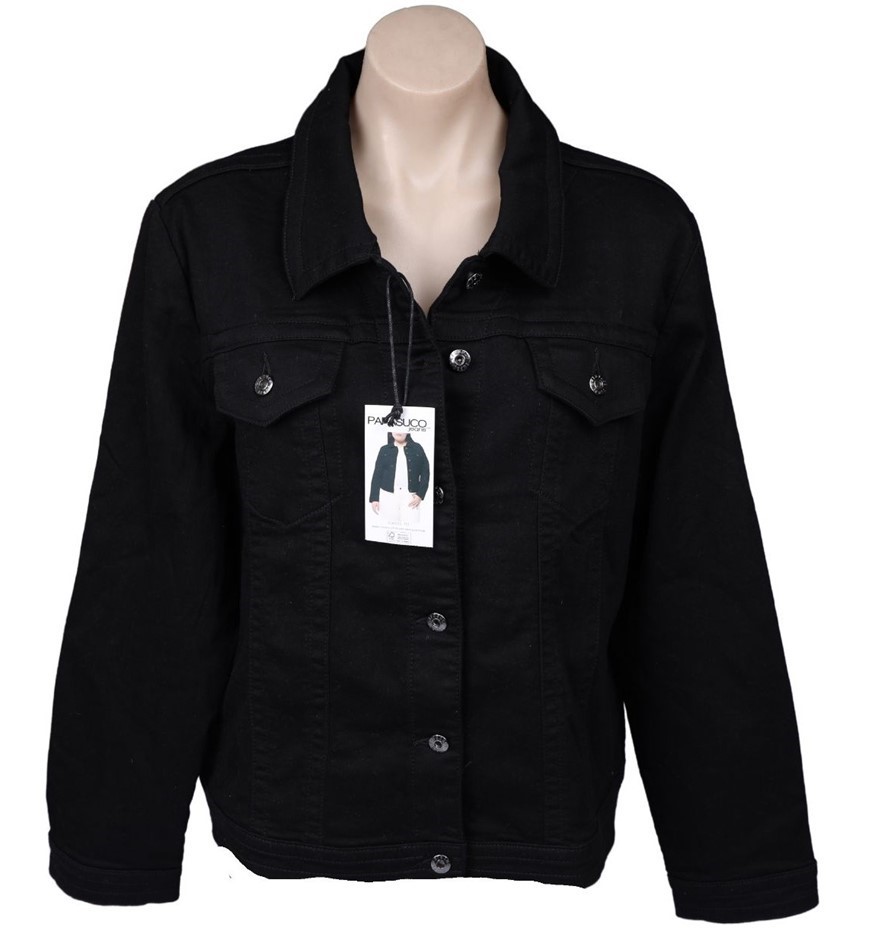 PARASUCO JEANS Women's Jacket, Size 2XL, 80% Cotton, Black. Buyers Note -