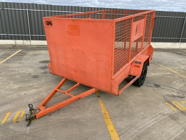 2004 Brooks Hire Cage Single Trailer
