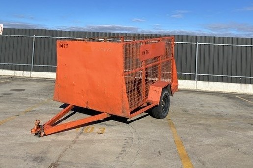 <p>Brooks Hire Cage Single Trailer</p>