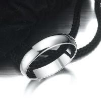 Rhodium Plated Men's Band Ring (5mm) - US Size 12